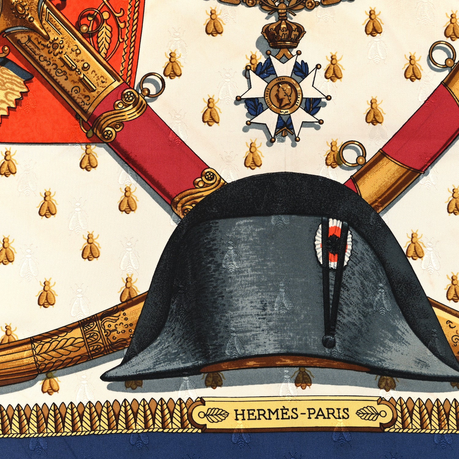 Hermes Silk Napoleon Scarf 90 3 of 5