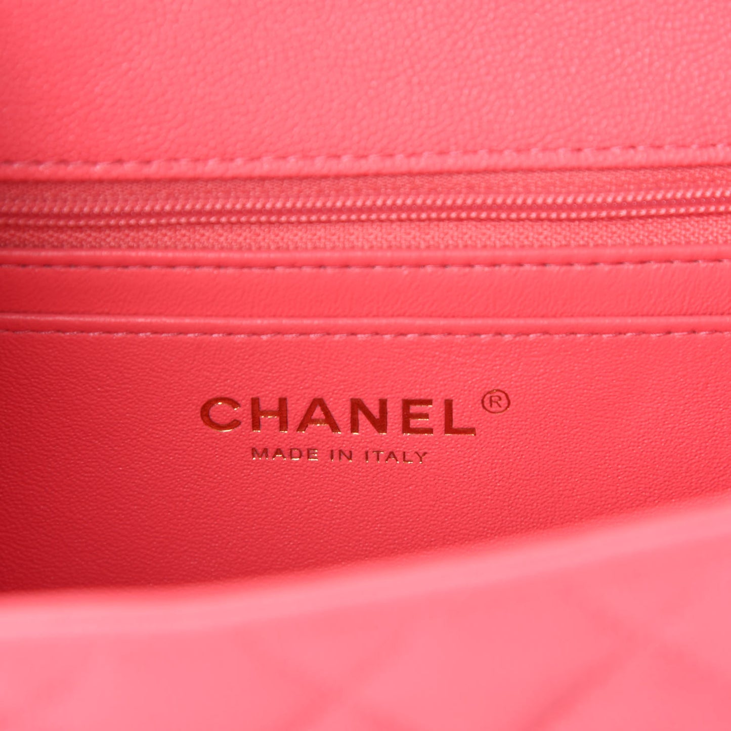 Caviar Quilted Mini Top Handle Rectangular Flap Pink