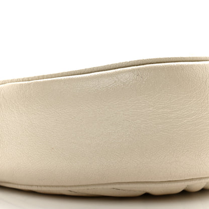 Gucci Calfskin Matelasse Mini GG Marmont Round Shoulder Bag White 9 of 15