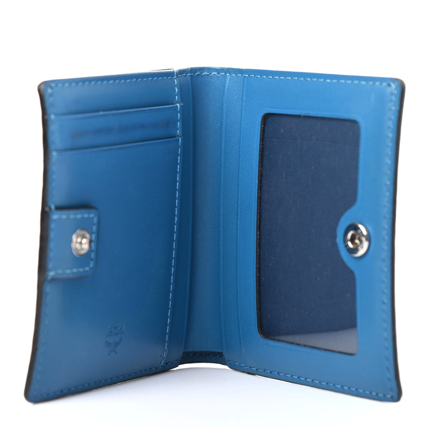 MCM Visetos Klara Bi-Fold Wallet Black Blue 4 of 4