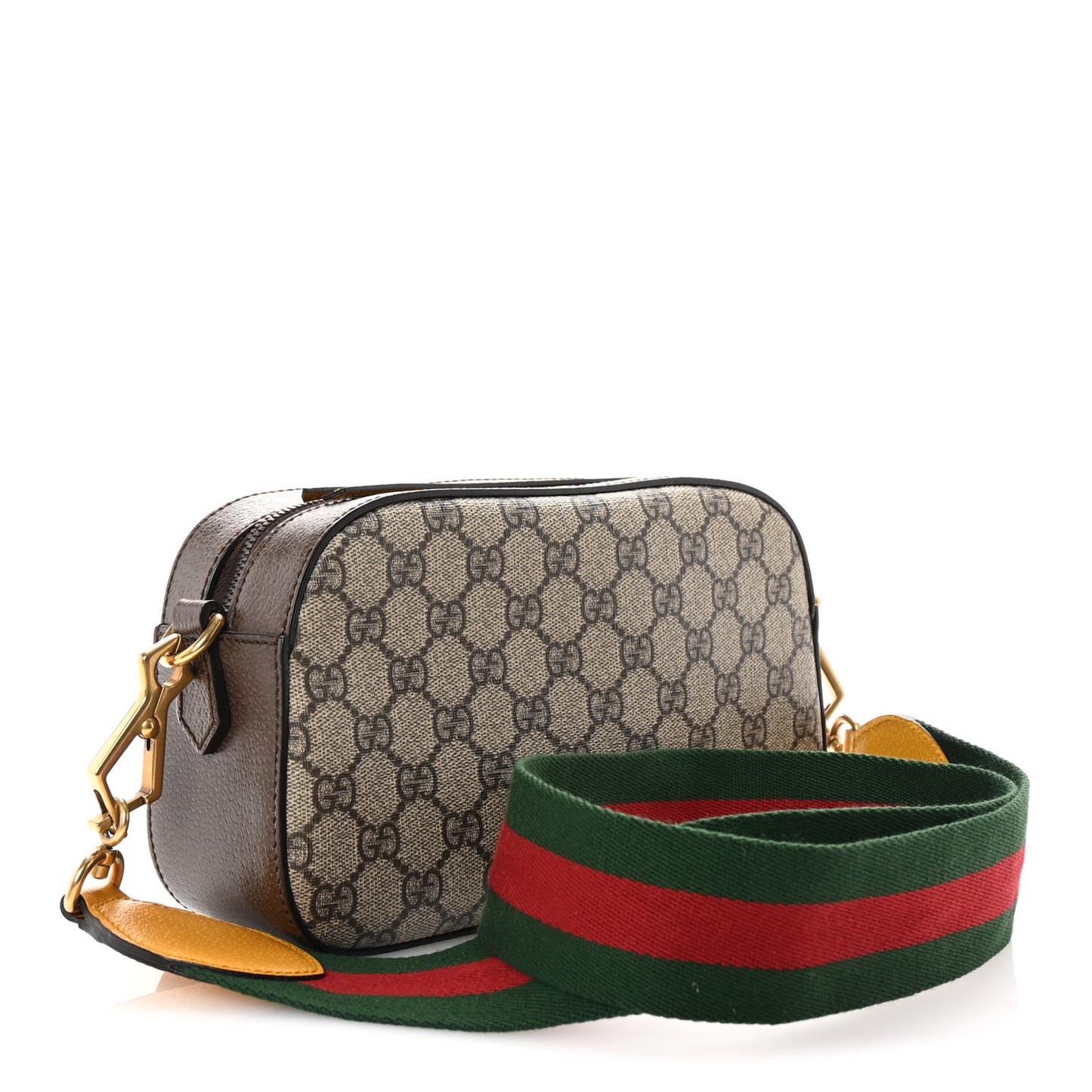 GG Supreme Monogram Web Neo Vintage Shoulder Bag Beige New Acero Crop