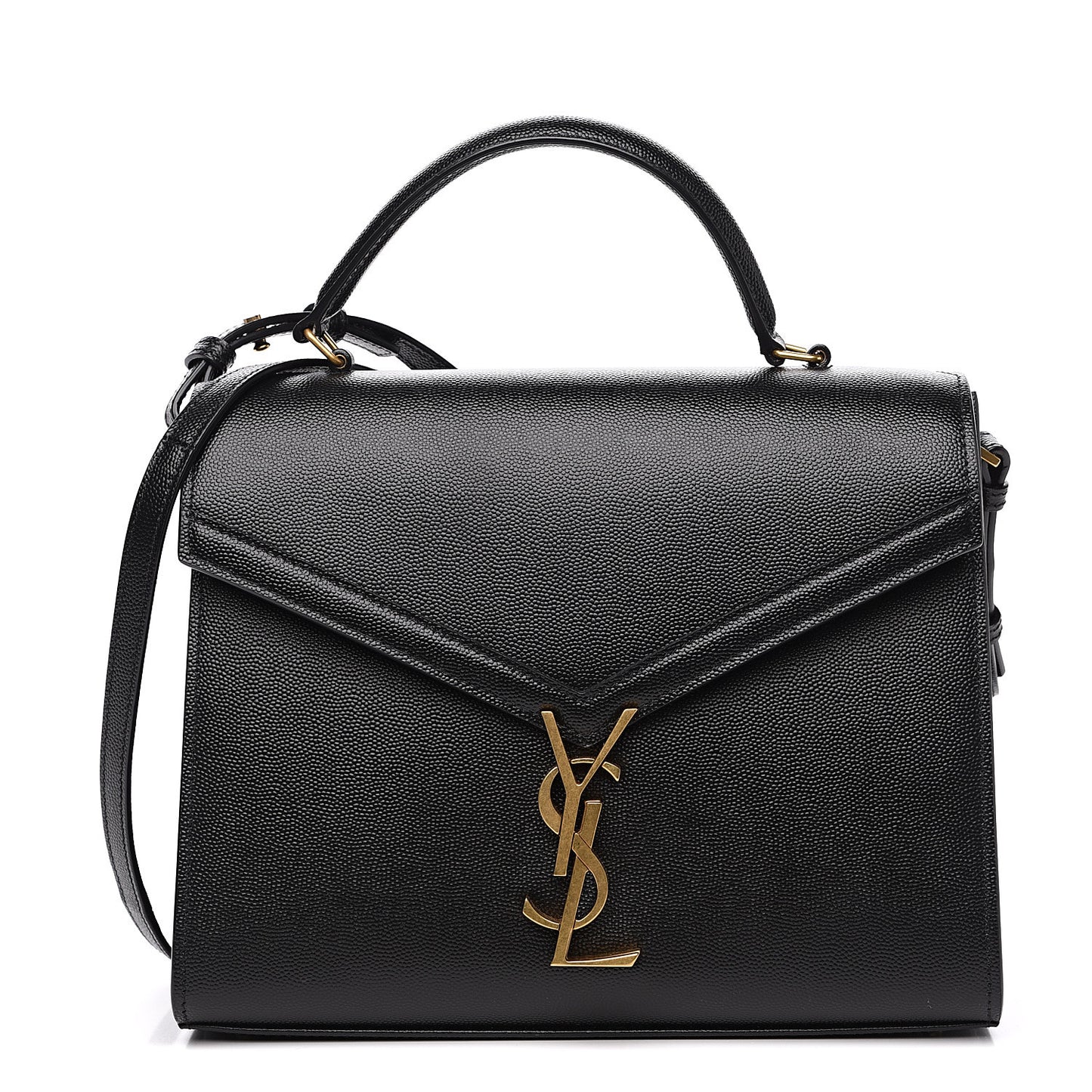 Grain de Poudre Medium Classic Monogram Cassandra Top Handle Black Rouge Legion