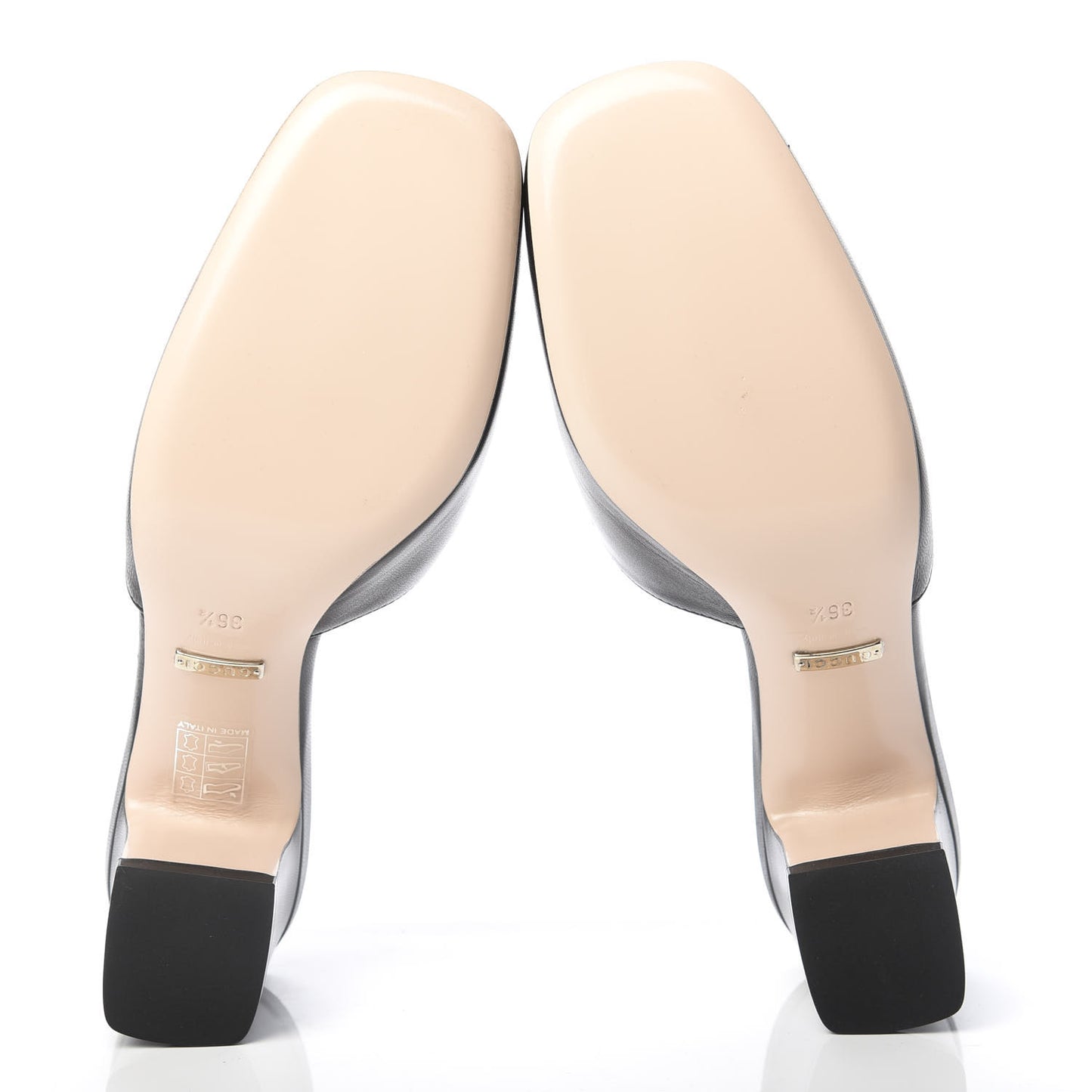 Malaga Kid Crystal Square G Madelyn Mules 36.5 Black