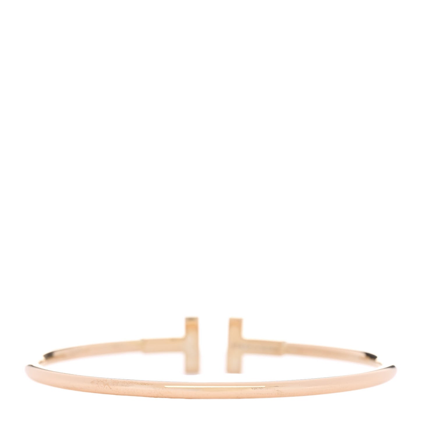 18K Rose Gold T Wire Bracelet