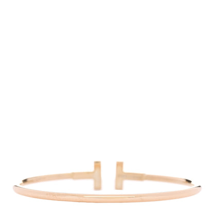 Tiffany 18K Rose Gold T Wire Bracelet 3 of 5