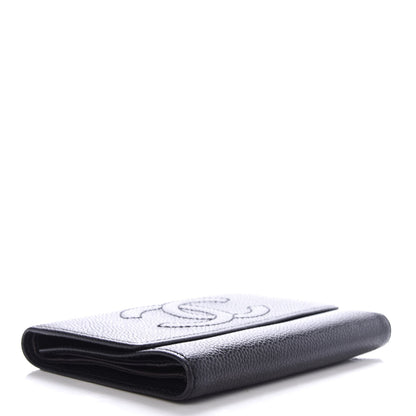 Chanel Caviar Timeless CC Flap Wallet Black 4 of 8
