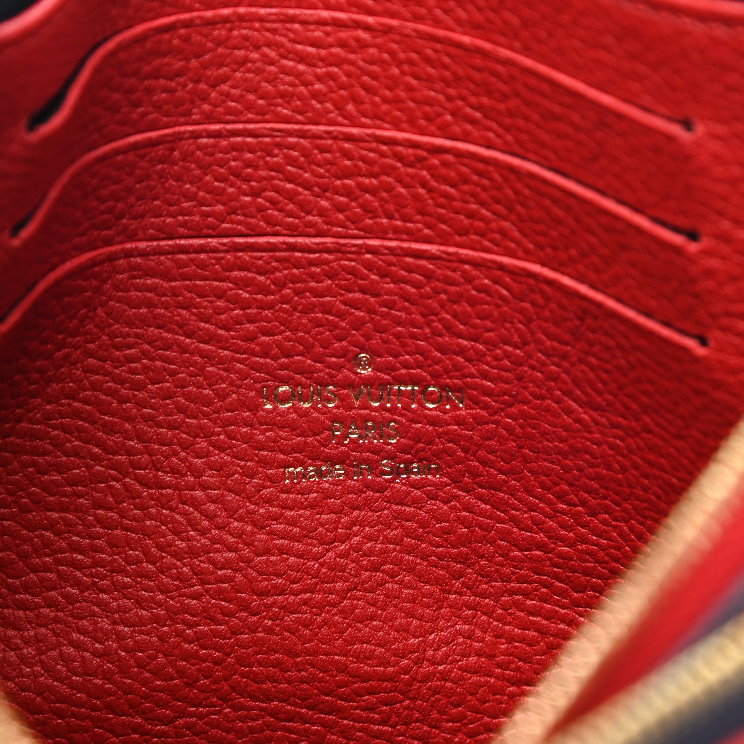 Louis Vuitton Empreinte Double Zip Pochette Marine Rouge 6 of 8