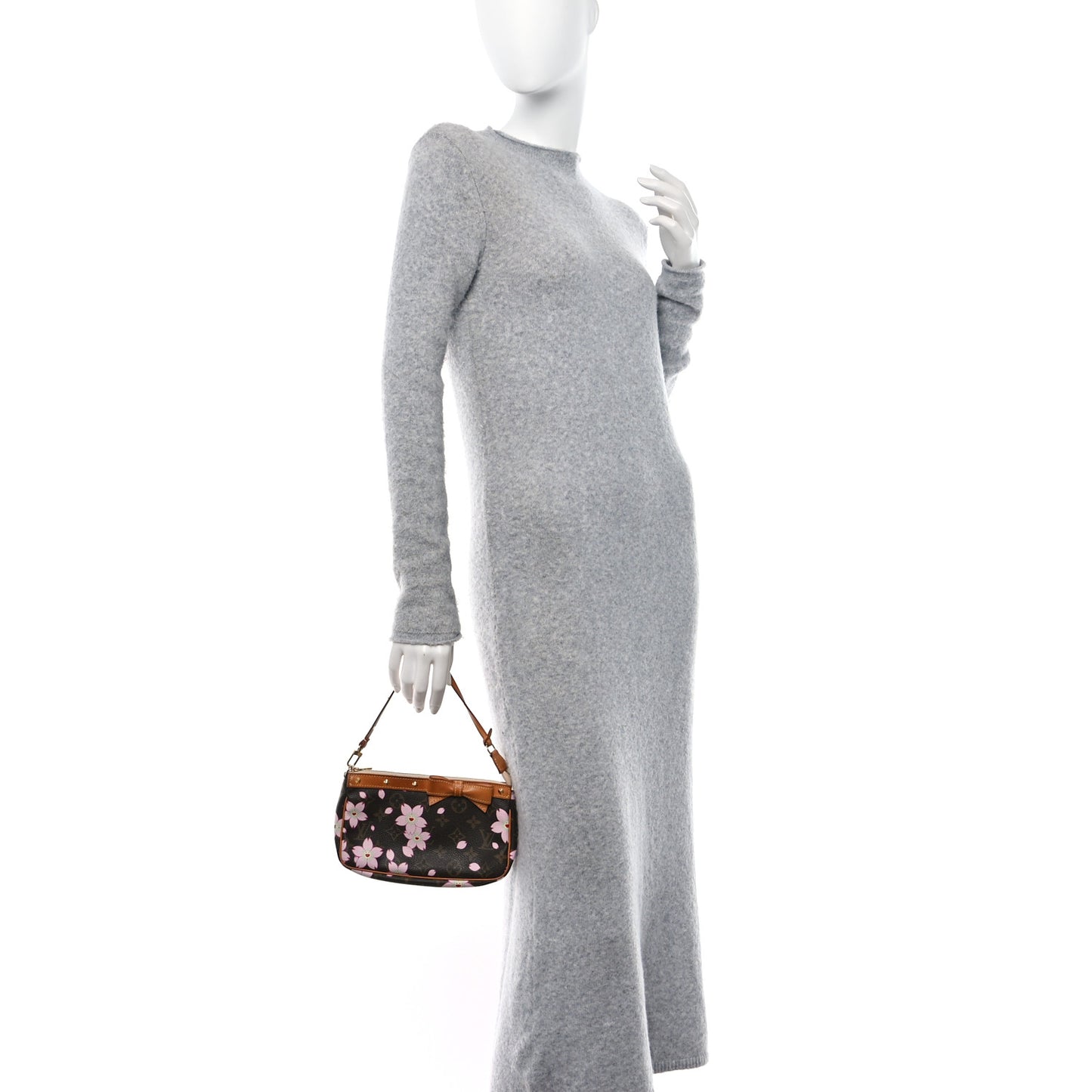 Monogram Cherry Blossom Pochette Accessories Brown