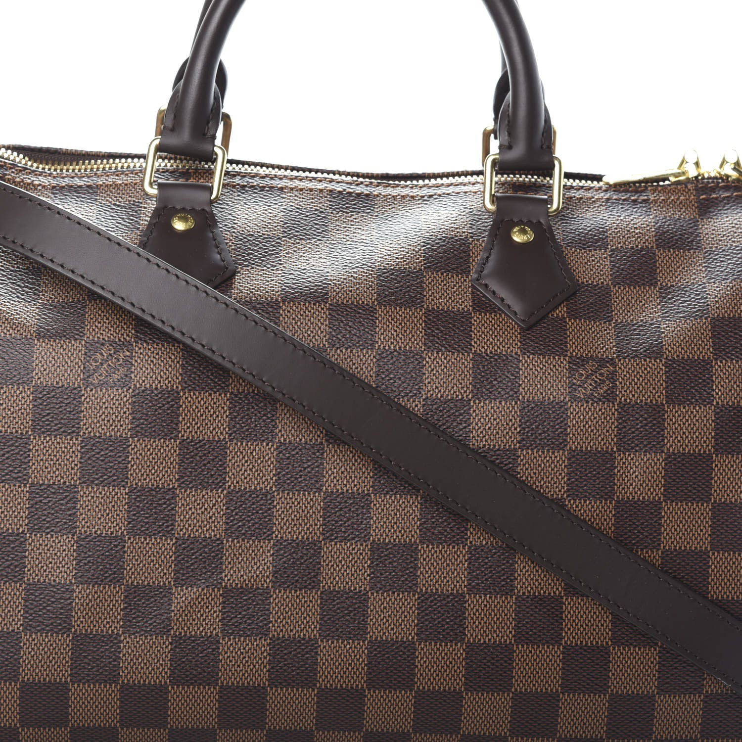 Louis Vuitton Damier Ebene Speedy Bandouliere 30 6 of 9