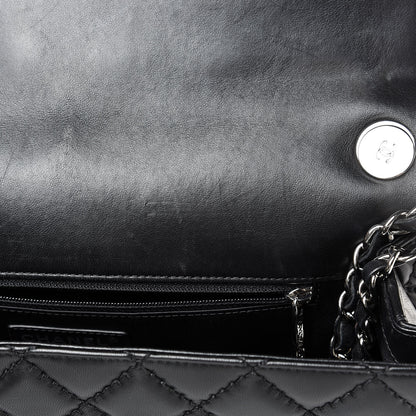 Chanel Lambskin Quilted Jumbo Easy Carry Flap Black 14 of 16