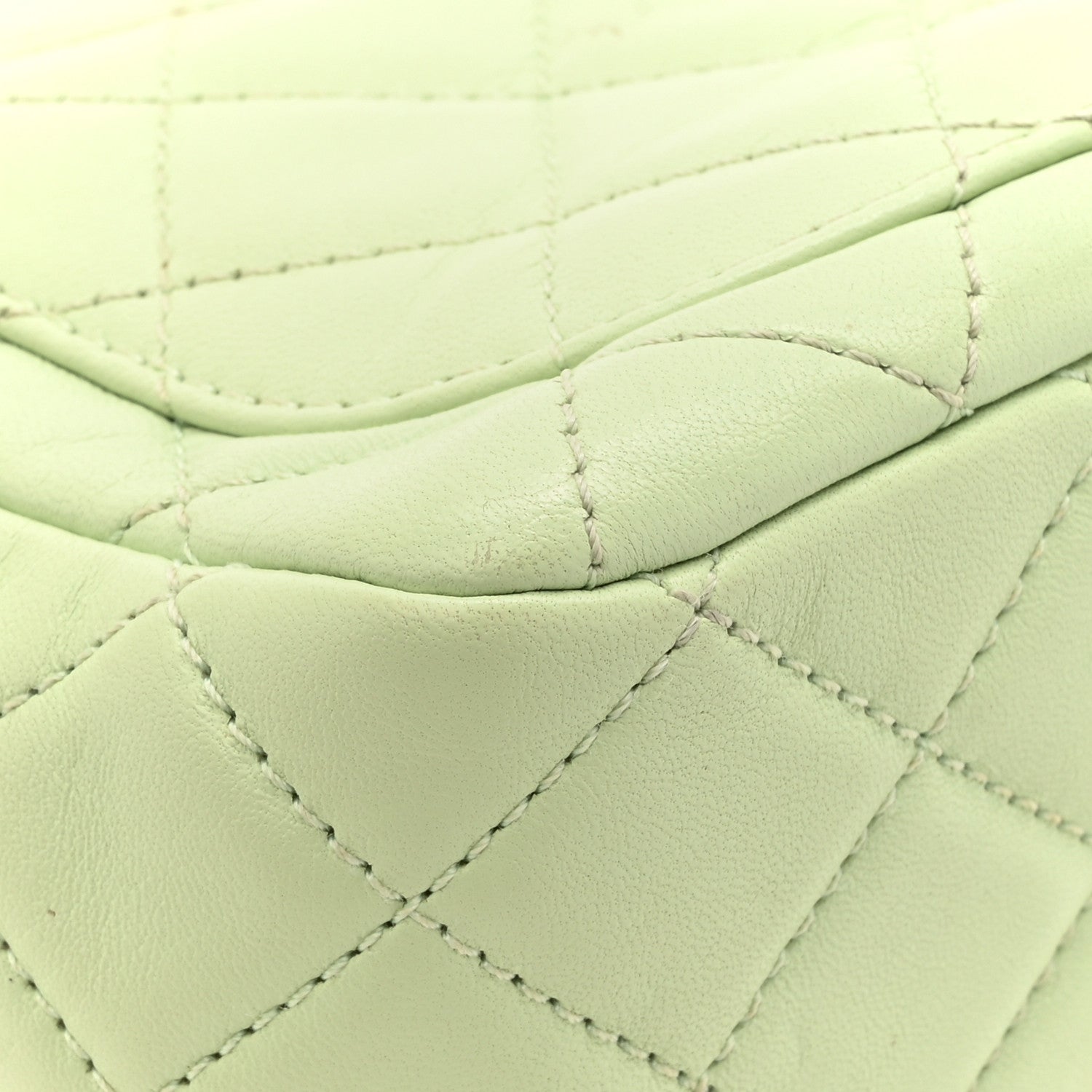 Chanel Lambskin Quilted Mini Pearl Crush Flap Light Green 16 of 16