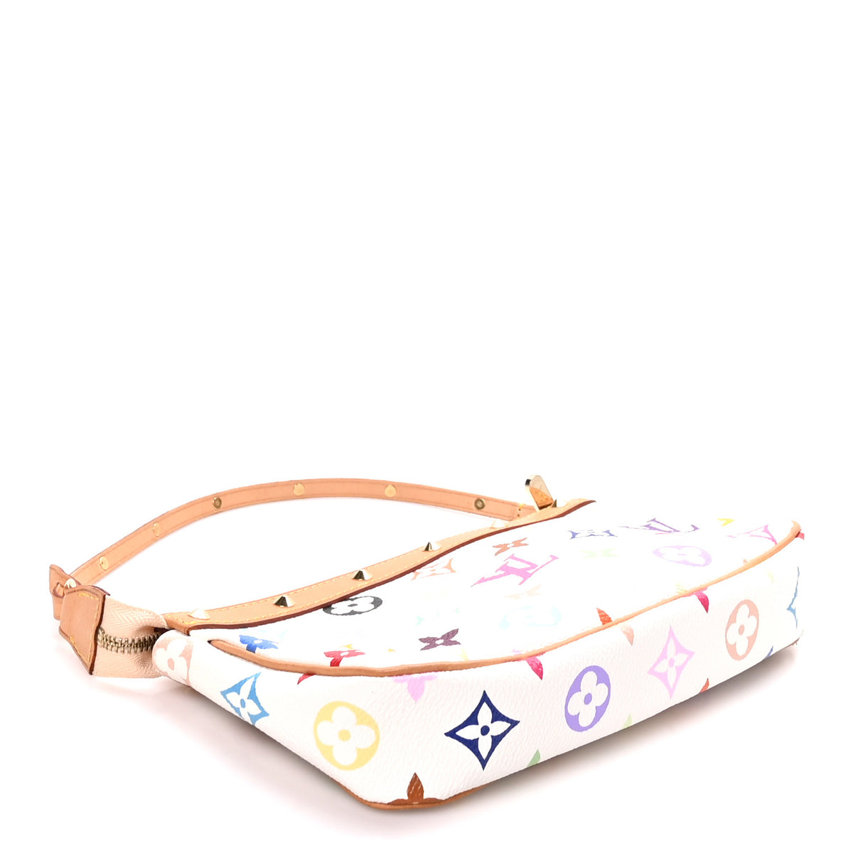 Monogram Multicolor Pochette Accessories White