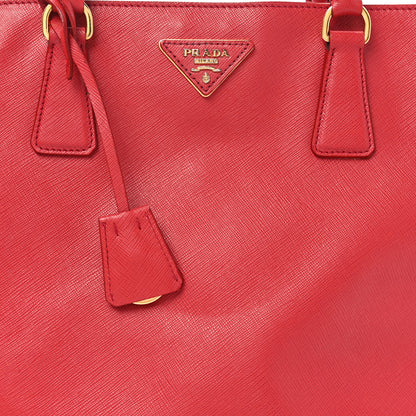 Prada Saffiano Lux Large Tote Fuoco 7 of 9