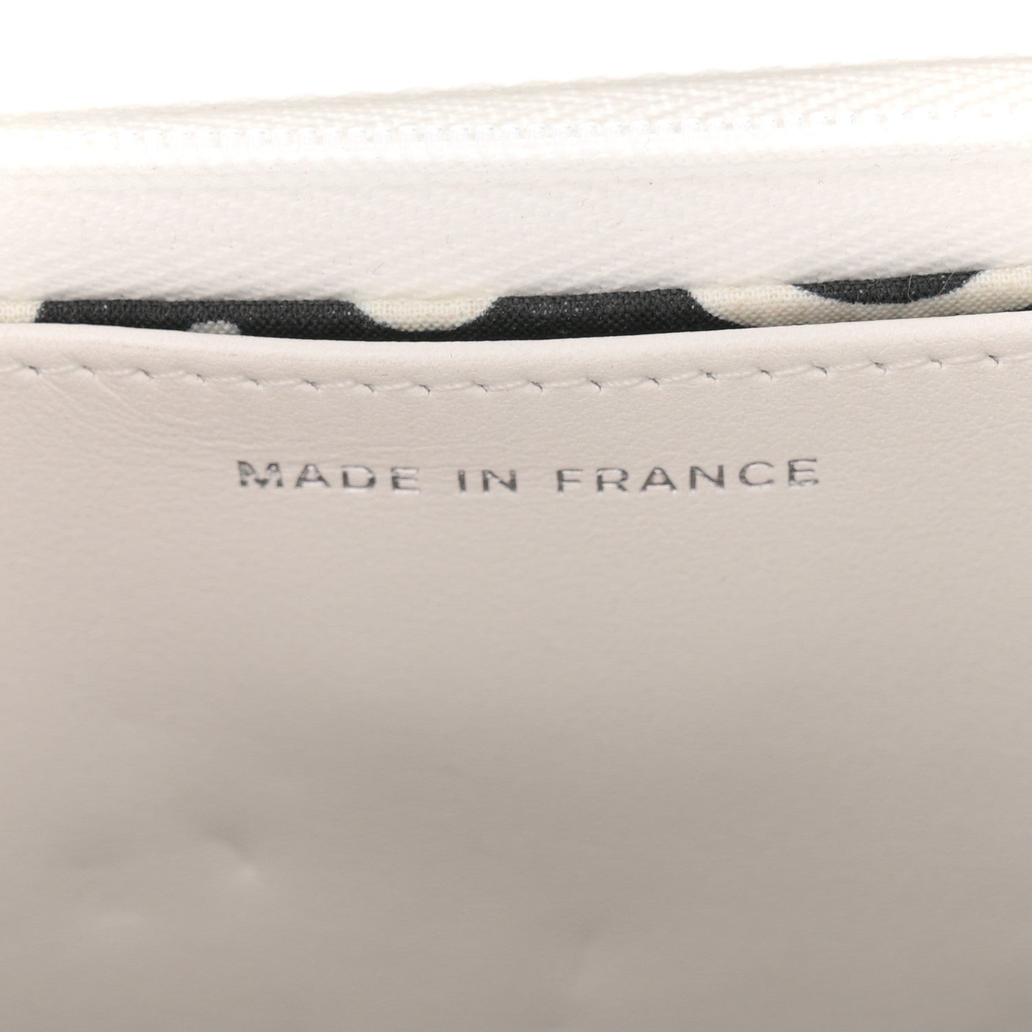 Chanel Caviar Quilted CC Logo Wallet on Chain WOC  White 7 of 13