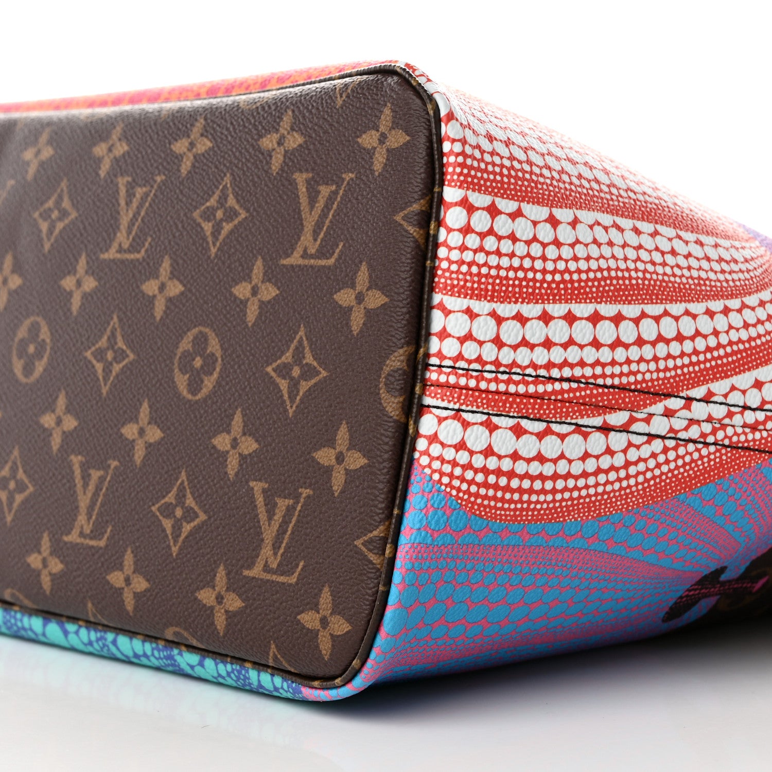 Louis Vuitton LV X YK Monogram Kusama Pumpkin Neverfull MM 9 of 10