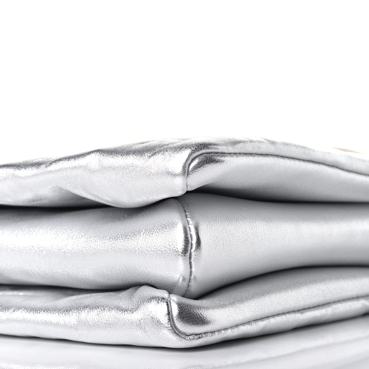 Louis Vuitton Metallic Lambskin Embossed Monogram Coussin PM Silver 9 of 10