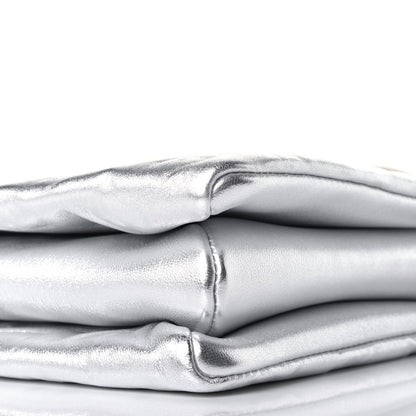 Louis Vuitton Metallic Lambskin Embossed Monogram Coussin PM Silver 9 of 10