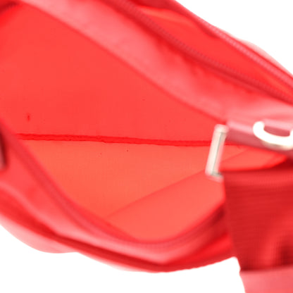 Prada Nylon Vela Saffiano Flat Messenger Bag Rosso 5 of 14