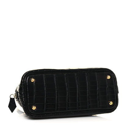 Hermes Matte Alligator Bolide Mini 1923 Black 3 of 11