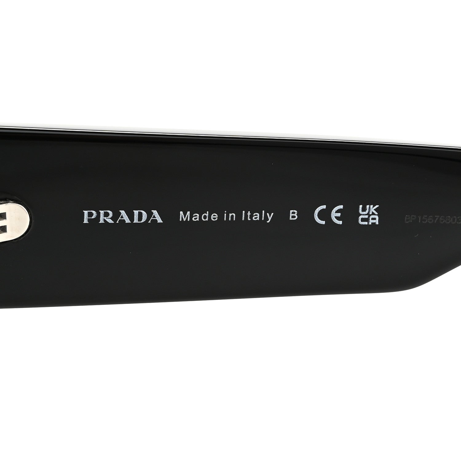 Prada Acetate Oval Sunglasses SPR A13 Black 6 of 7