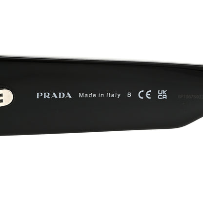 Prada Acetate Oval Sunglasses SPR A13 Black 6 of 7