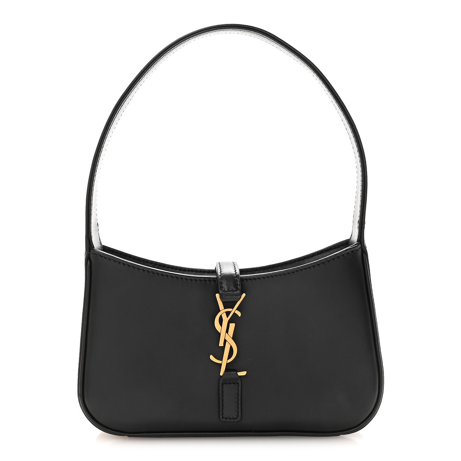 Saint Laurent Smooth Calfskin Le 5 A 7 Mini Hobo Black 1 of 9