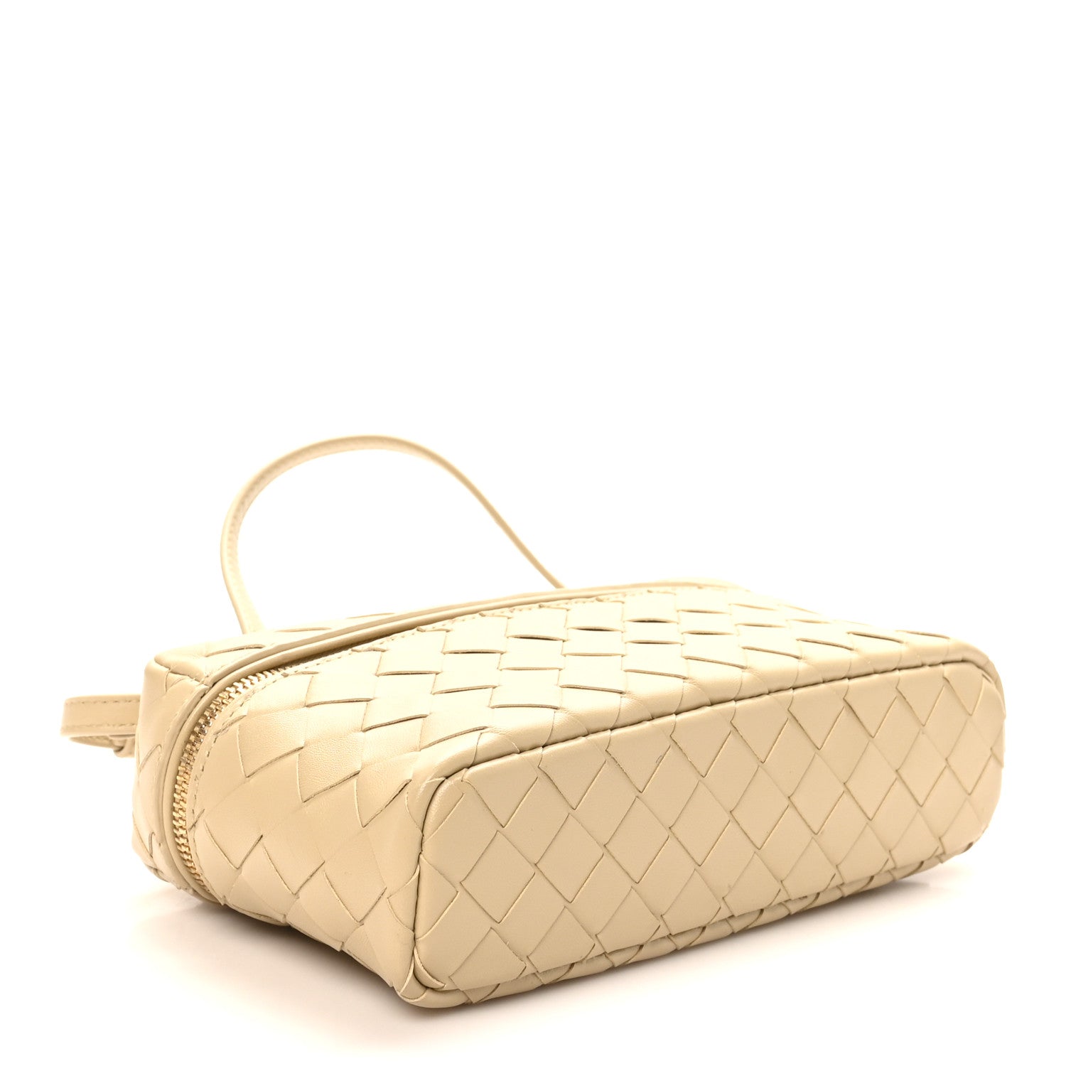 Bottega Veneta Calfskin Intrecciato Bang Bang Vanity Case Ecru 4 of 9