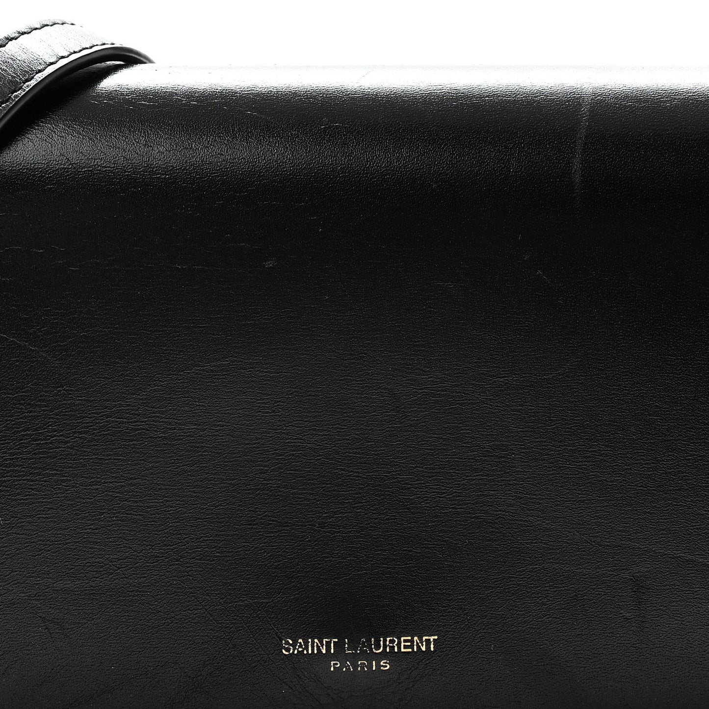 Smooth Calfskin Monogram Crossbody Bag Black