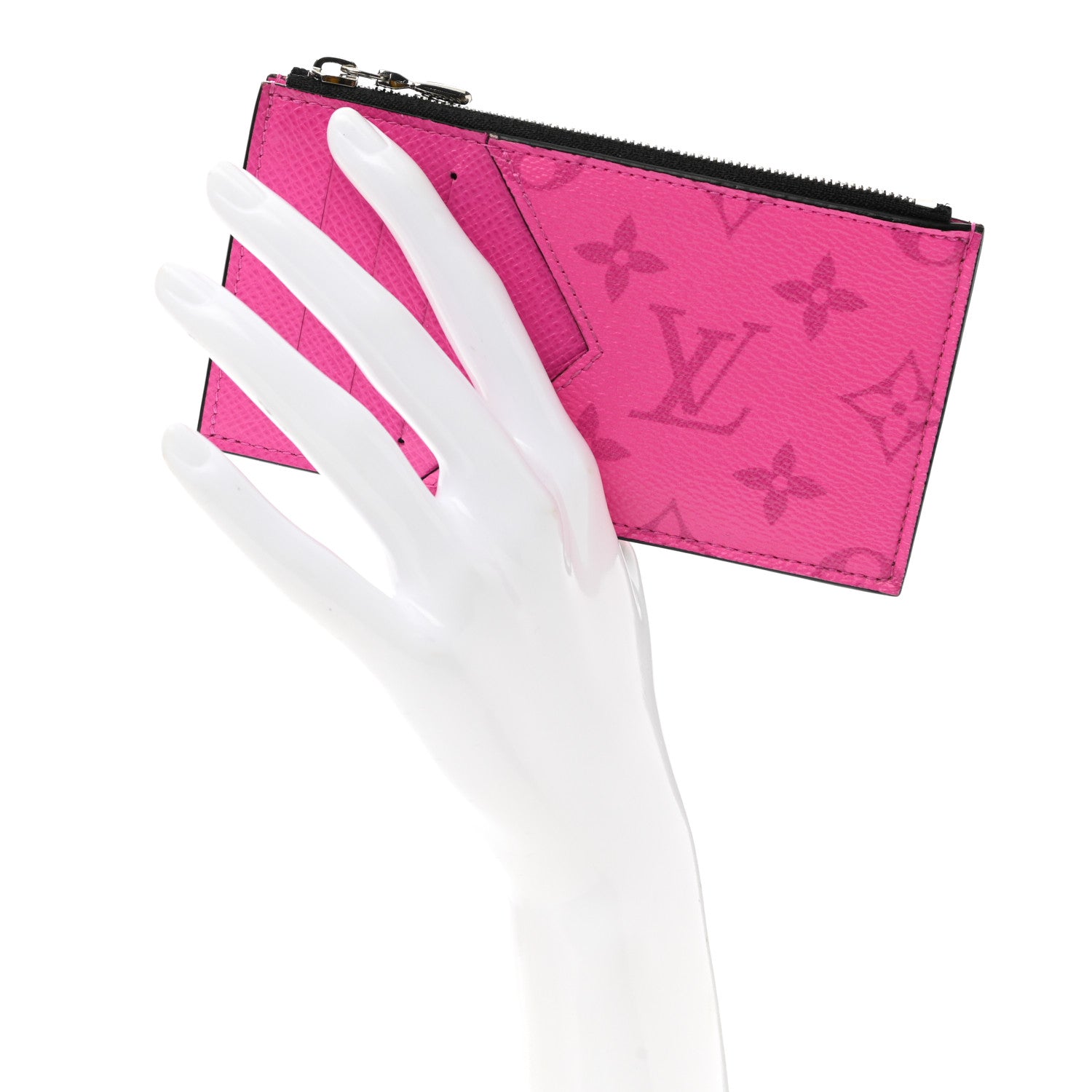 Louis Vuitton Taigarama Coin Card Holder Fuchsia 2 of 8