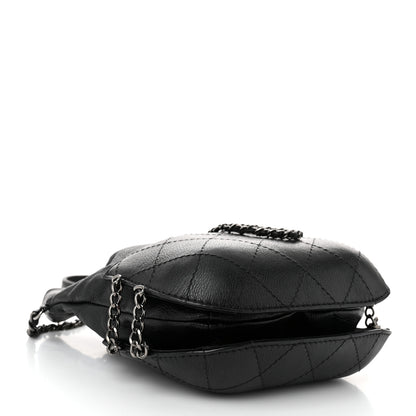 Chanel Calfskin Quilted Small Gabrielle Bucket Black 4 of 12
