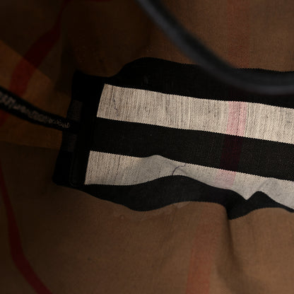 Burberry Coated Canvas Mega Check Medium Doodle Tote Black 14 of 15