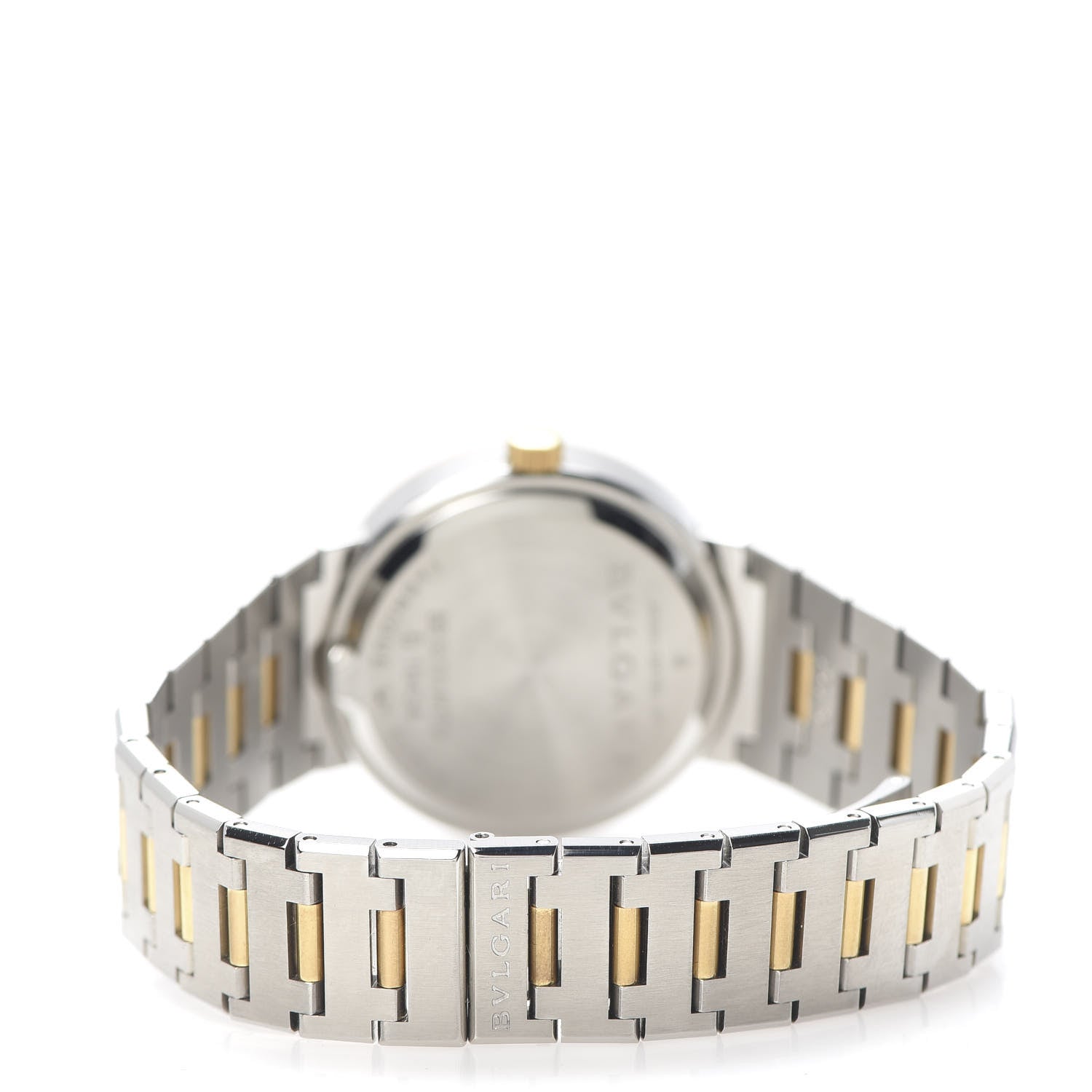 Bulgari Stainless Steel 18K Yellow Gold 33mm Quartz Watch Black 4 of 7