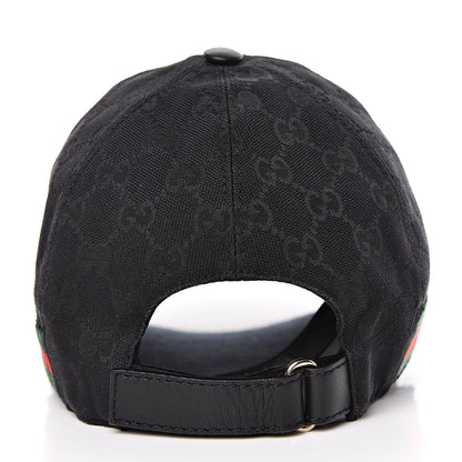 Gucci Monogram Web Baseball Hat S Black 5 of 9