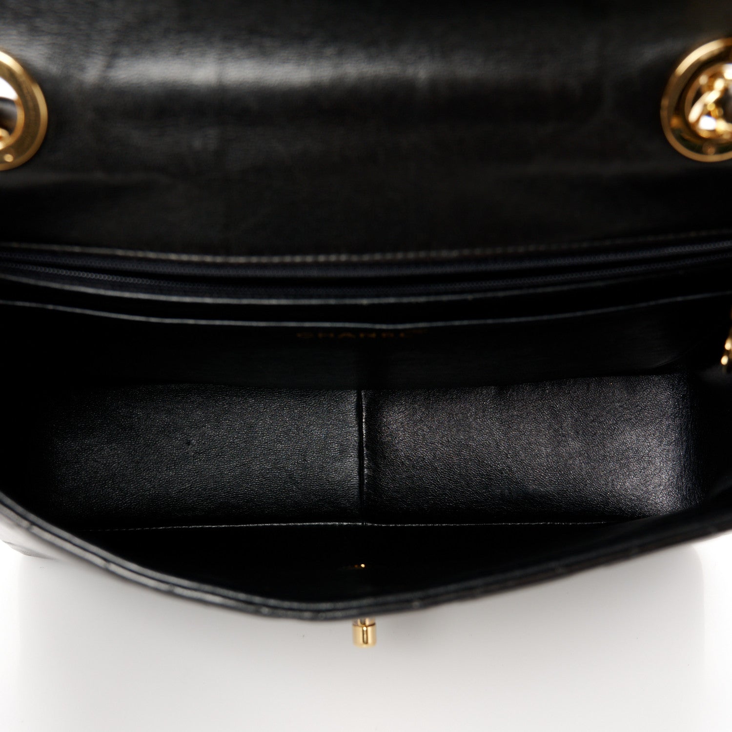 Chanel Lambskin Quilted XL Jumbo Single Flap Black 5 of 12