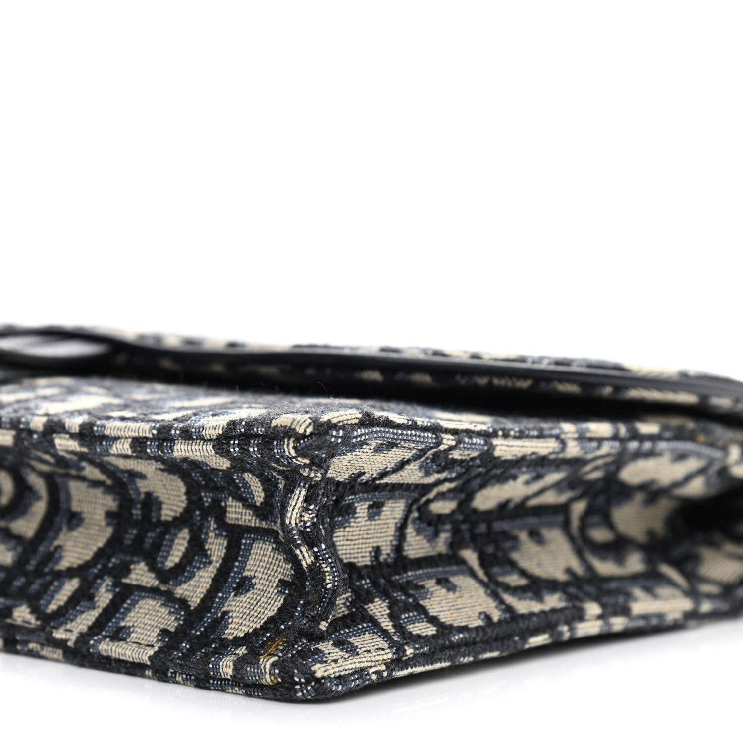 Christian Dior Oblique Saddle Chain Pouch Blue 9 of 9