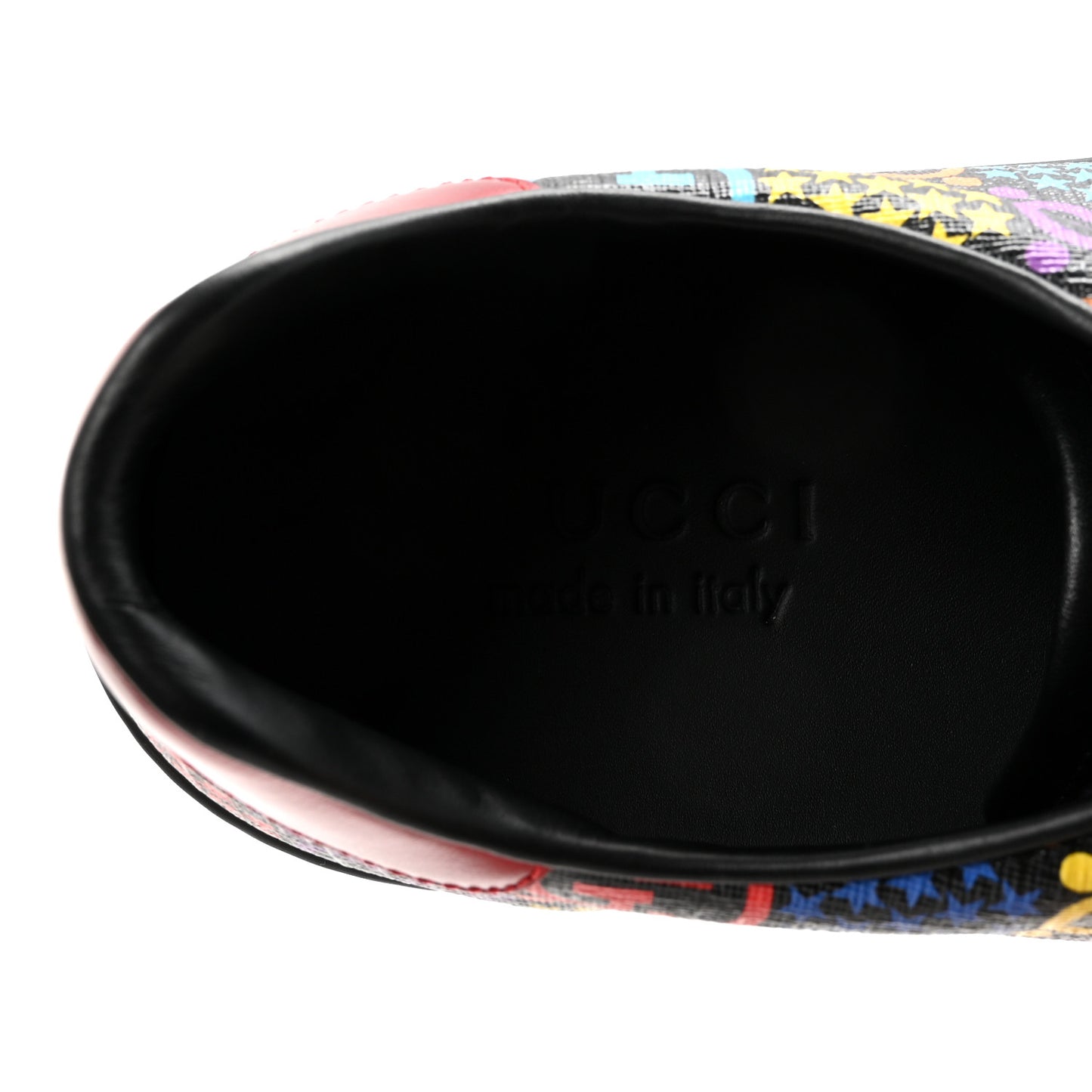 GG Supreme Monogram Psychedelic Mens Ace Sneakers 8.5 Black Multicolor