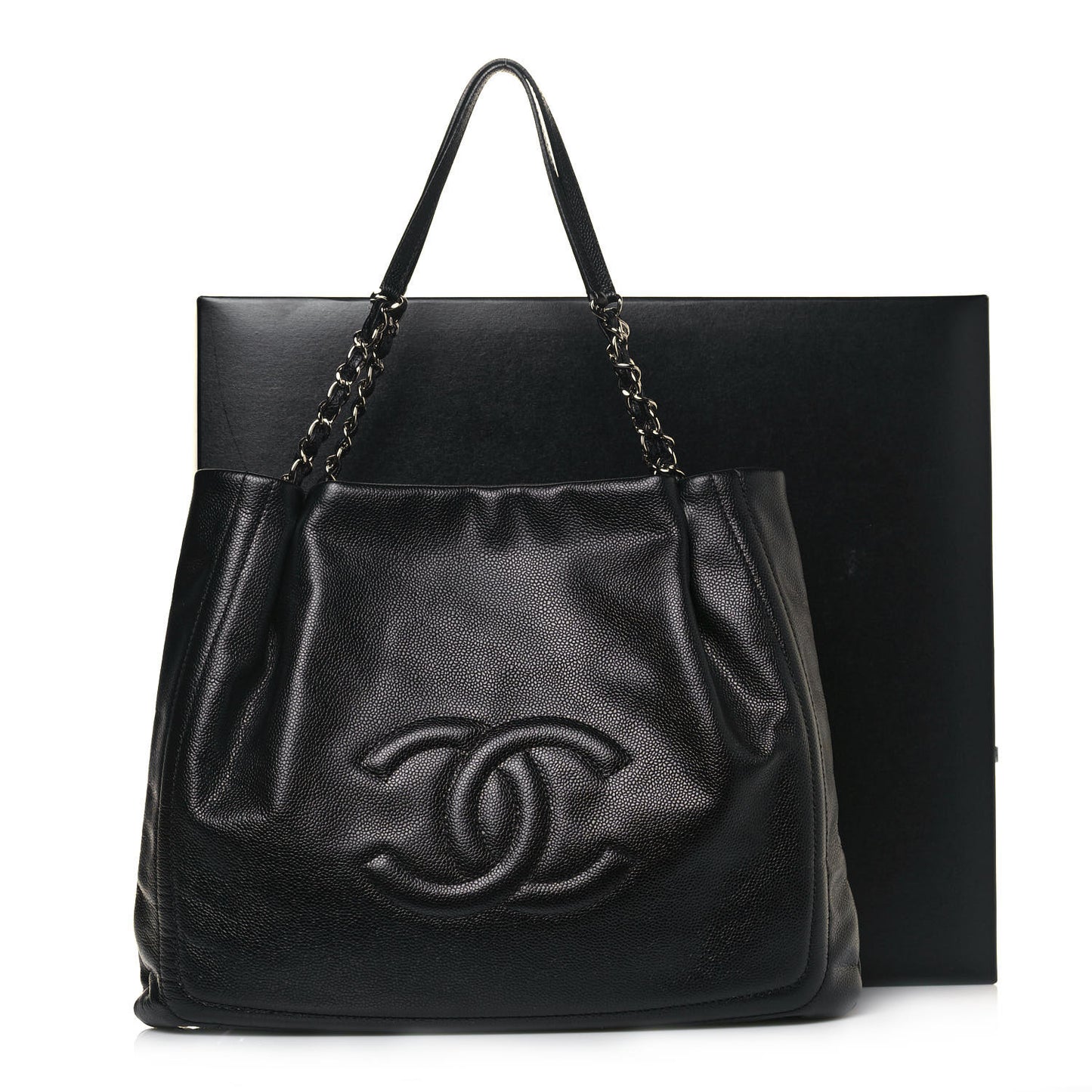 Caviar CC Timeless Shoulder Bag Black