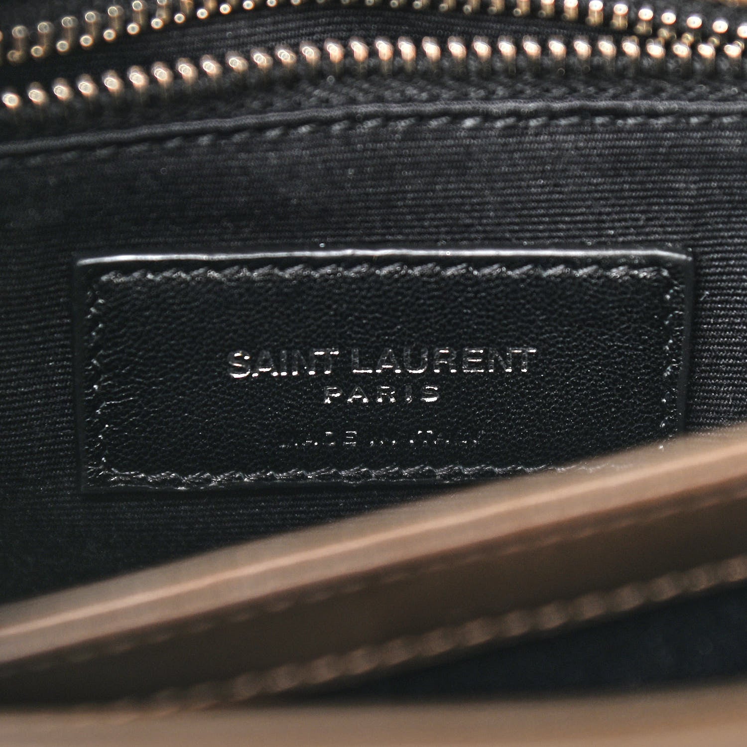 Saint Laurent Calfskin Y Quilted Monogram Toy Loulou Crossbody Bag Faggio 7 of 8