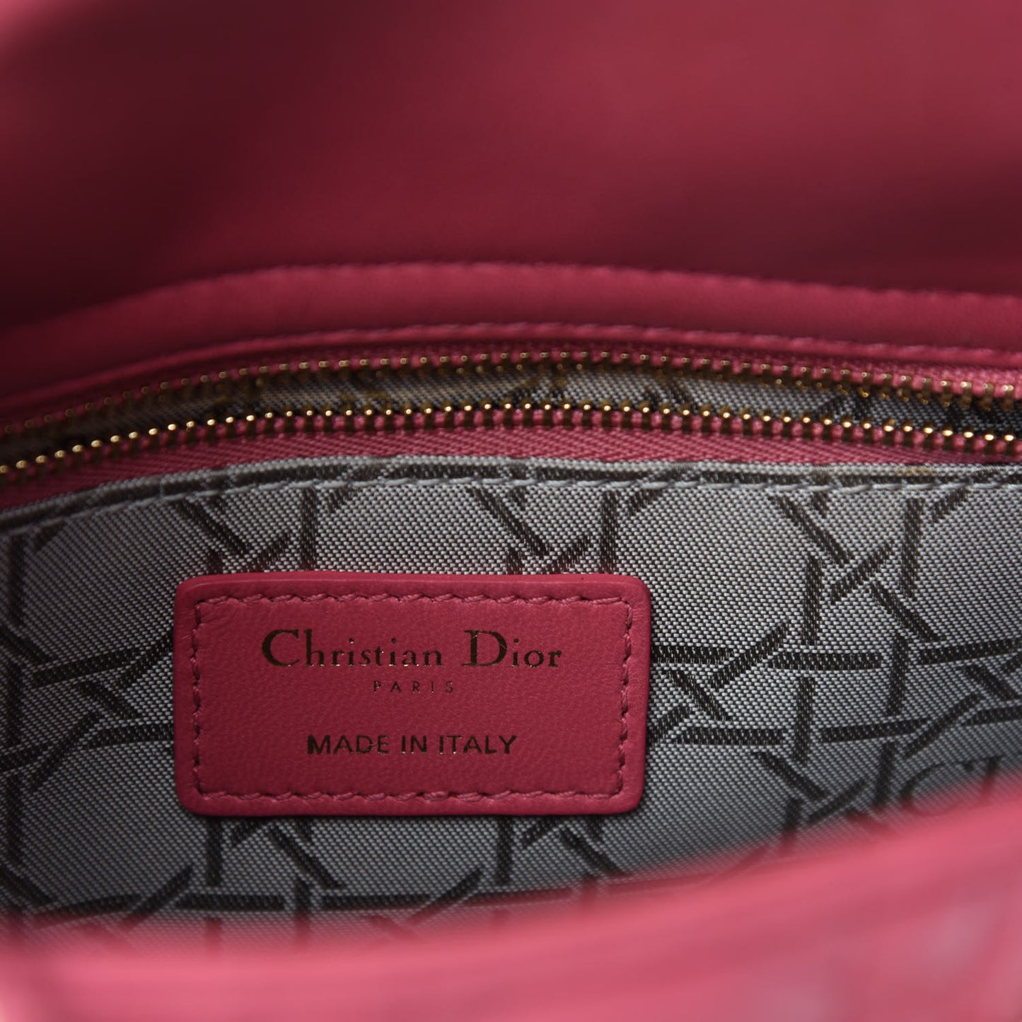 Lambskin Cannage Small My ABCDior Lady Dior Pink Honey