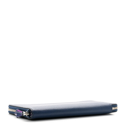 Hermes Epsom Silk'In Wallet Bleu Saphir 4 of 17