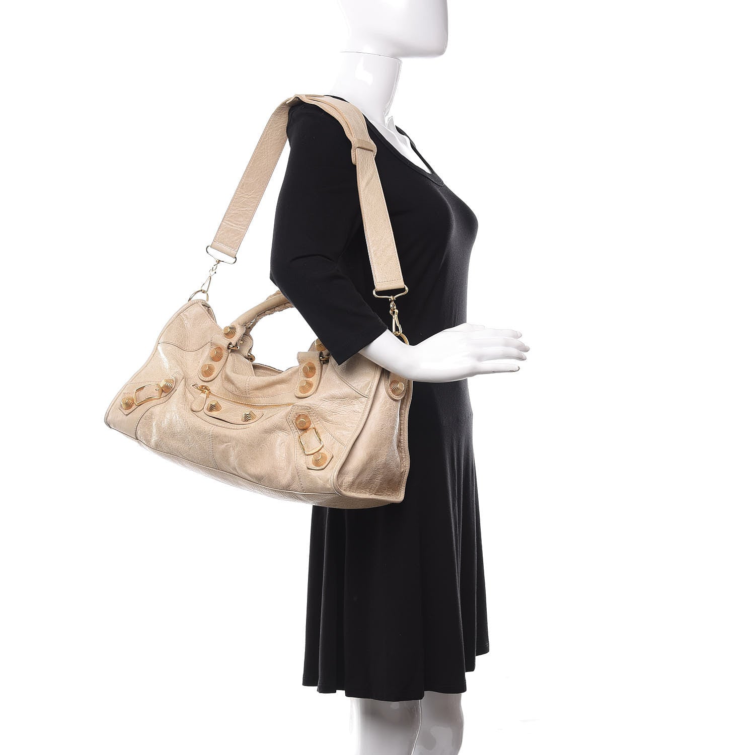 Balenciaga Goatskin Giant 21 Gold Hardware Part Time Natural 2 of 20