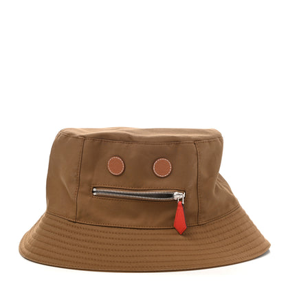 Hermes Gabardine Cotton Swift Bob Elvis Robot Bucket Hat 59 Brun Sepia Gold Capucine 1 of 9