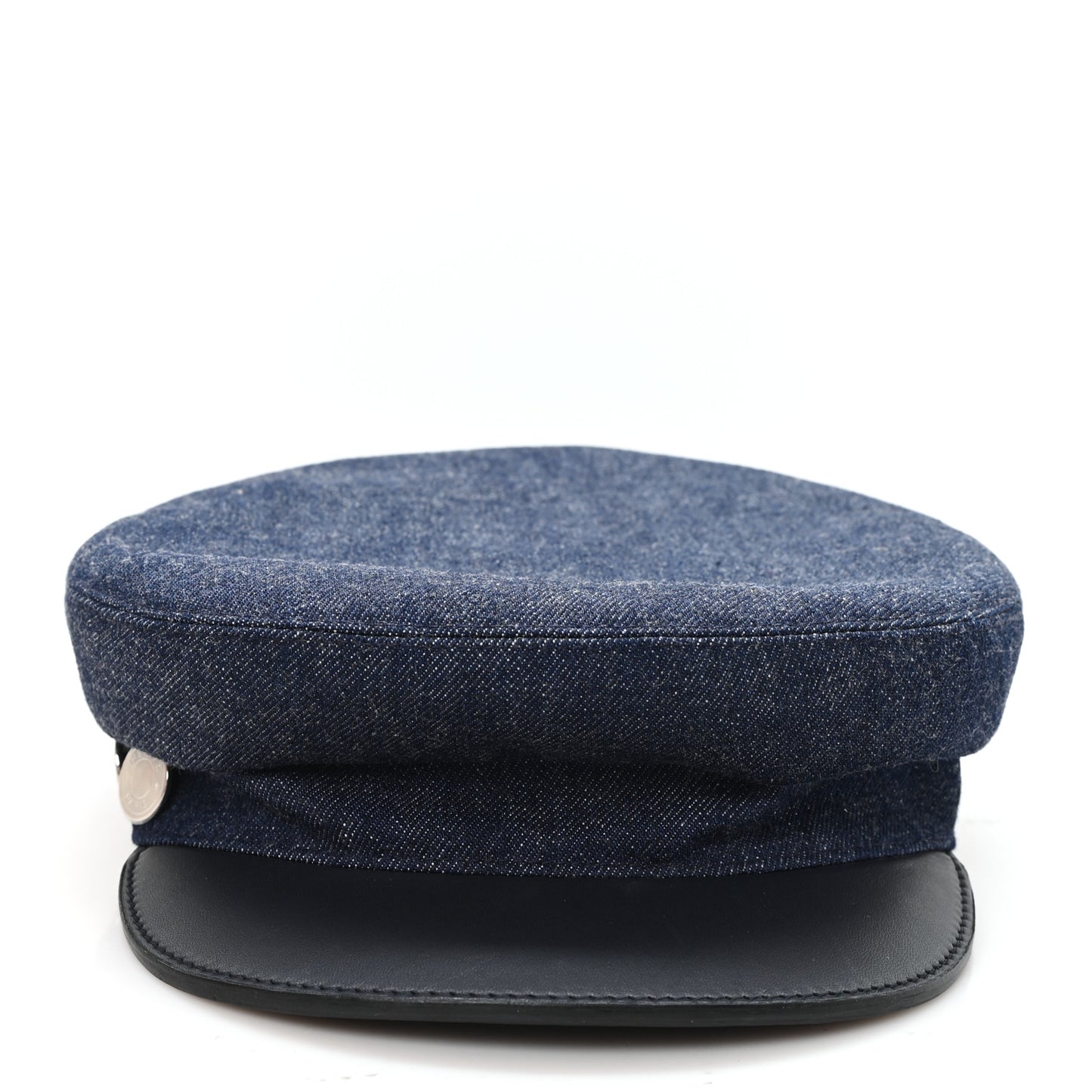 Denim Calfskin Cabourg Cap 57 Indigo