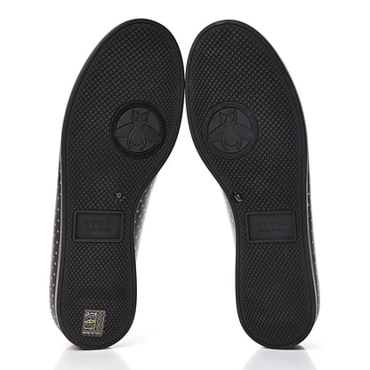 Gucci X SEGA Calfskin GUCCY Stars Mens Falacer Sneakers 10 Black 10 of 14