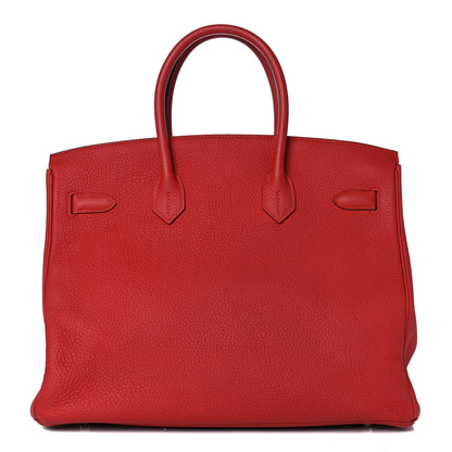 Hermes Togo Birkin 35 Rouge Casaque 3 of 38