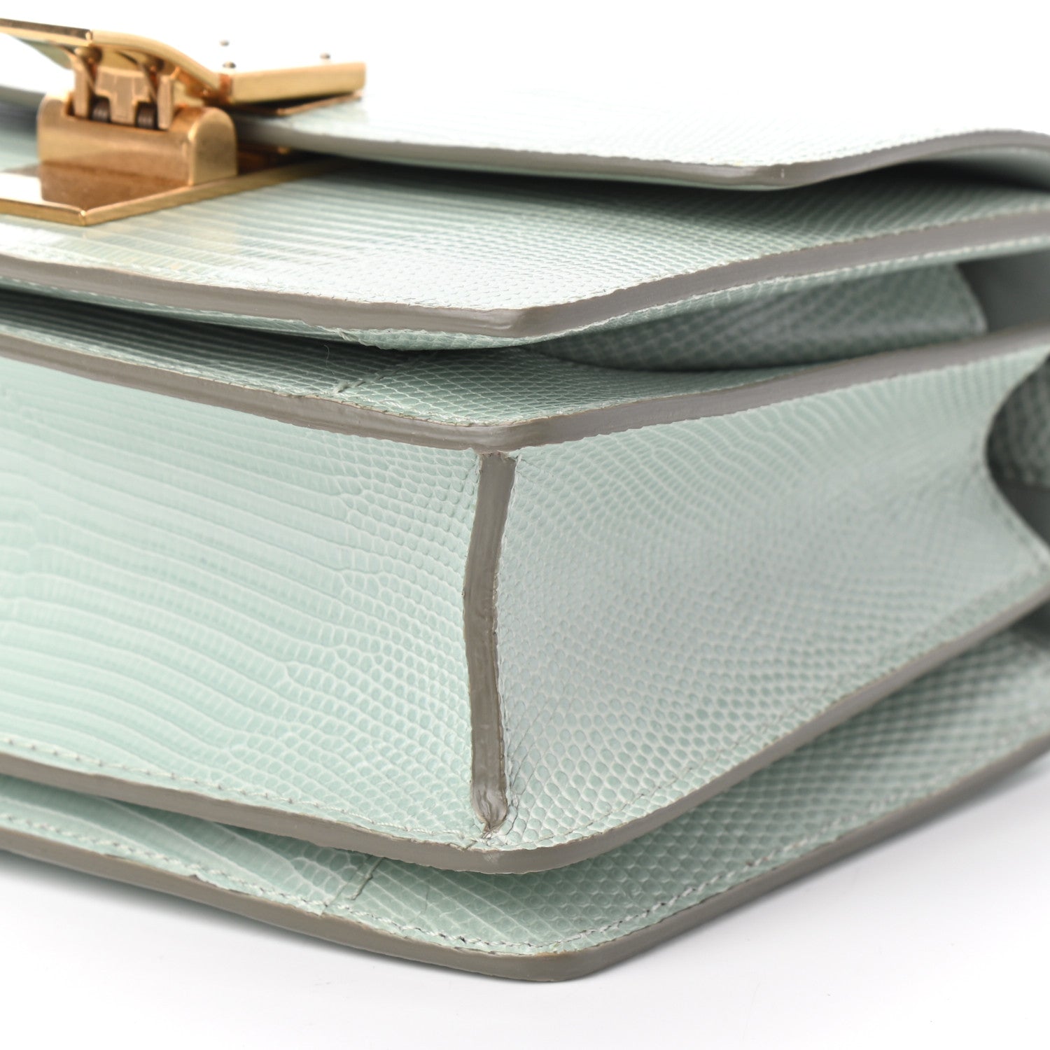 Celine Lizard Small Classic Box Flap Bag Pastel Green 8 of 8