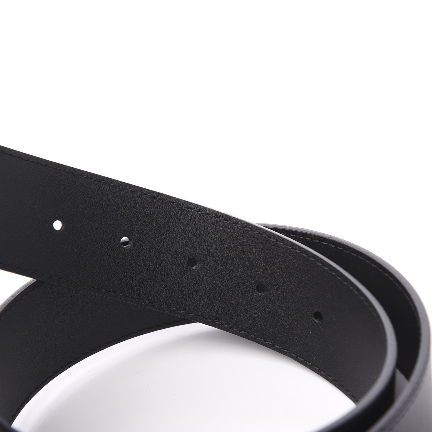 Gucci Calfskin Double G 40mm Belt 75 30 Black 4 of 5