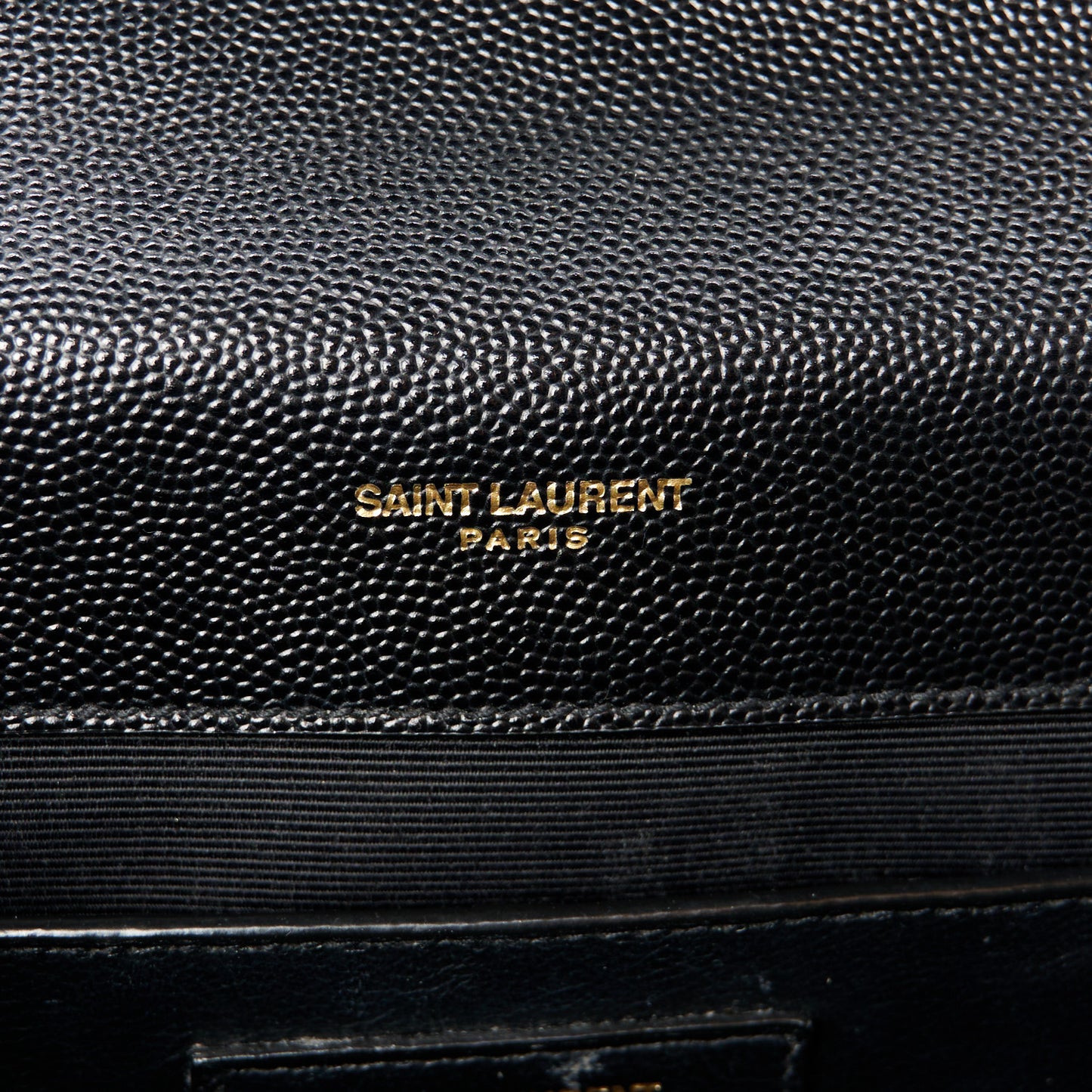 Grain De Poudre Textured Mixed Matelasse Triquilt Medium Monogram Satchel Black
