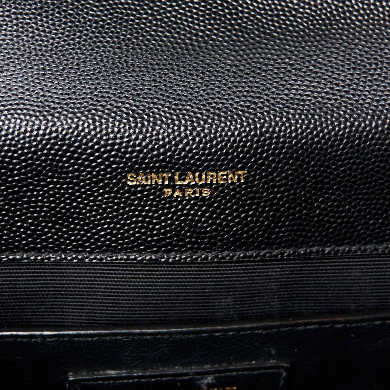 Saint Laurent Grain De Poudre Textured Mixed Matelasse Triquilt Medium Monogram Satchel Black 6 of 11