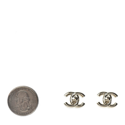 Chanel Metal CC Turnlock Earrings Gold 2 of 4